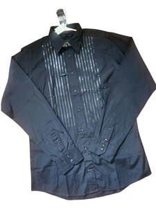 *NEU MIT ETIKETT* Tommy Hilfiger XL schwarz Langarm Pailletten Urlaub Shirt LESEN - Bild 1 von 5