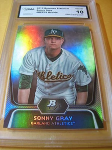 SONNY GRAY A'S 2012 BOWMAN PLATINUM # BPP78 RC GRADED 10 - Picture 1 of 1