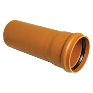 110mm Underground Drainage Pipe Soil Waste fittings single Socket End Terracotta - Picture 1 of 58
