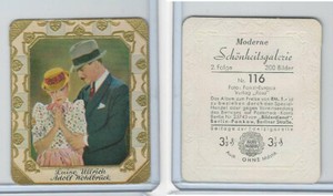 G14-15-2b Garbaty, Modern Beauties, Black, 1937, #116 Luise Ullrich