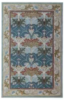 Nuevas alfombras y alfombras Cecil beige estilo parsiano hechas a mano acolchadas 100 % lana Foto 1 de 4