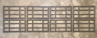 8 insertos de repuesto Amarr Prairie panel corto puerta de garaje Amarr gris carbón Foto 1 de 4