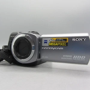 Sony Handycam DCR-SR55E Handheld Hard Drive Camcorder Silver Tested - Picture 1 of 10