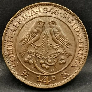 1/4 PENNY 1946 GEORGE VI AFRIQUE DU SUD / SOUTH AFRICA - Picture 1 of 2