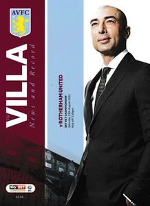Aston Villa v Rotherham United 16/17 programme - Picture 1 of 1