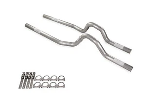 Dual Exhaust Kit 2.5" Aluminized No Muffler Rear Exit Fits 67-72 Ford F-Series - Picture 1 of 3