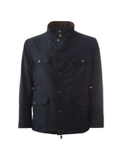 Lardini Elegant Reversible Blue-Brown Wool Men's Jacket Authentic