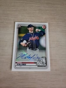 2020 Bowman Baseball Mitch Stallings 1st Bowman Autograph SC1315