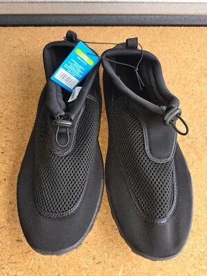 Bring On The Sun Men's Black Water Shoes Sz 9 10 11 12 13 Swim Beach Sand NEW - Image 1 of 4