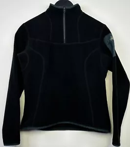 ARC'TERYX COVERT POLARTEC FLEECE BLACK JACKET WOMENS SIZE M MADE IN CANADA - Picture 1 of 7