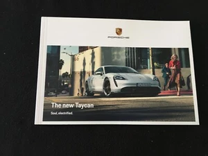 2020 Porsche Taycan Sales Catalog Turbo & Turbo S US Model 1st Yr Early Brochure - Picture 1 of 12
