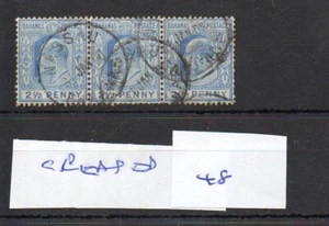 Bahamas - Edward V11 (48) 2.5d strip three used - SG Cat £4 - creased - Picture 1 of 1