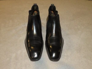 Botas Chelsea cortas de cuero de becerro negro Tom Ford Elkan 8T - Imagen 1 de 12