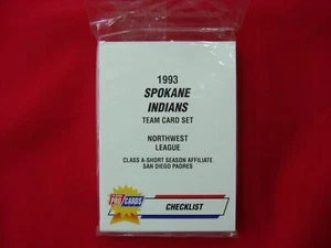 1993 SPOKANE INDIANS FLEER PROCARDS MINOR LEAGUE BB TEAM SET SAN DIEGO PADRES - Picture 1 of 4