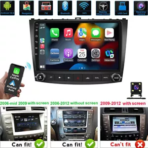 Radio estéreo para automóvil Apple CarPlay GPS BT para Lexus IS250 IS350 2006-2012 Android 12 - Imagen 1 de 15