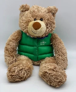 Hallmark The North Pole Plush Bear Stuffed Animal 14" Retired NO HAT - Picture 1 of 8