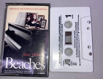 Beaches [Original Soundtrack] by Bette Midler (Cassette 1988, Atlantic) - Image 1 of 3
