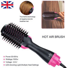 4in1 Hot Air Brush Electric Hair Dryer Straightener Curler Styler Comb Volumizer