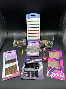 Goody Hair Barrettes Bobby Pins Vintage Hair Bands Mixed Lot Of Accessories - Picture 1 of 10