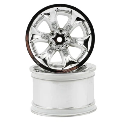RPM Chrome Titan Wheels 14mm Hex w/StableMaxx Offset for Monster Trucks RPM81943 - Image 1 of 2