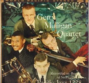 GERRY MULLIGAN QUARTET "BOSTON AT STORYVILLE" JAZZ LP 1957 WORLD PACIFIC 1228 - Picture 1 of 3
