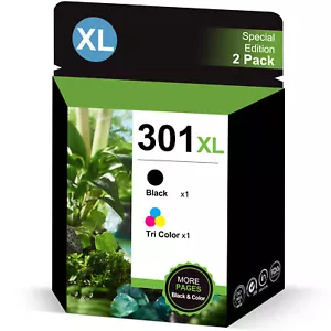 2er Druckerpatronen für HP 301XL schwarz / dreifarbig / Multipack XL-Version!!! - Bild 1 von 7