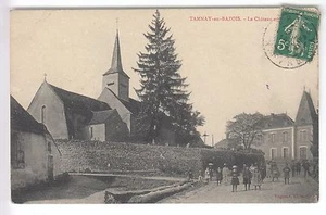 CPA TAMNAY EN BAZOIS 58 - LE CHATEAU ET L'EGLISE CIMETIERE ENFANTS 1910 ~B78 - Picture 1 of 2