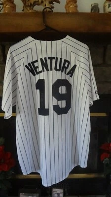 ROBIN VENTURA  AUTOGRAPHED XL MAJESTIC BASEBALL JERSEY NEW YORK YANKEES  - Image 1 of 4