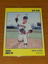 GIANTS ROD BECK 1989 STAR COMPANY MINOR LEAGUE SAN JOSE GIANTS #82