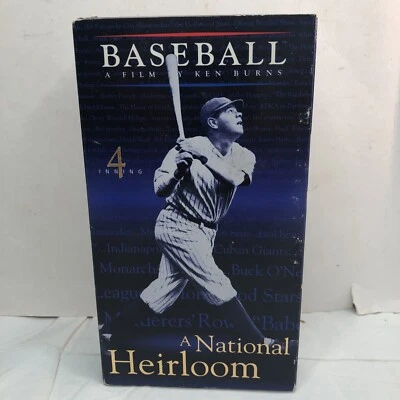 Baseball A Film by Ken Burns  4 Inning VHS Tape . A National Heirloom 1994 - Image 1 of 4