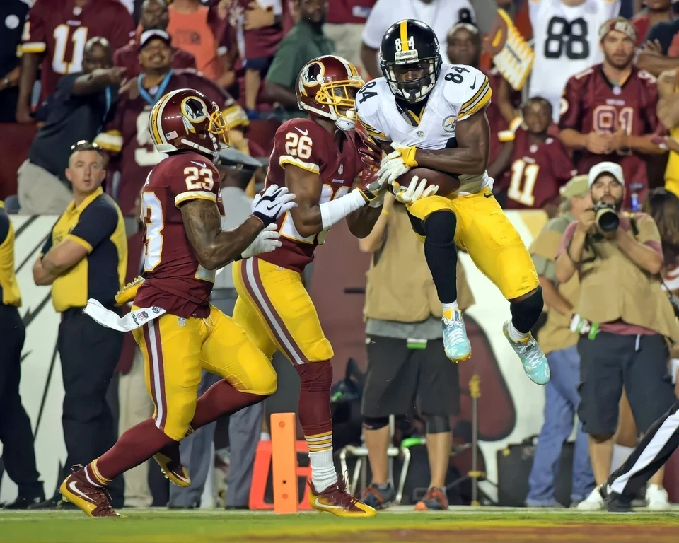 Impresión fotográfica brillante Antonio Brown #84 Pittsburgh Steelers NFL 8"X10" 4 Foto 1 de 1