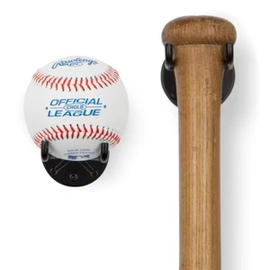 Sporta Baseball Holder, Baseball Bat Wall Mount Display Stand for Man Cave De... - Picture 1 of 8