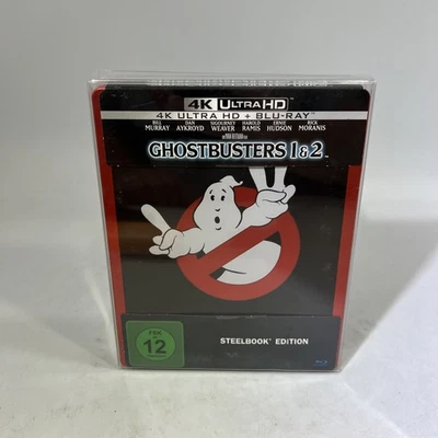Ghostbusters 1 & 2 Steelbook (4K UHD + Blu-Ray) German Imported - US Ship #ML - Image 1 of 4