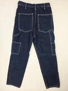 J. Galt Size Medium Womens 29" Inseam Five Pocket Blue Denim Carpenter Jeans - Picture 1 of 11