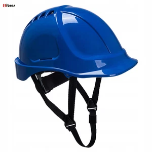 Work Helmet Endurance Helmet Construction Safety Helmet Vented Blue ABS PORTWES - Picture 1 of 1
