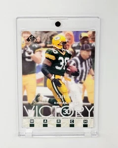 MINT #/ED 2002 Certificato #99 Ahman Green Victory March GREEN BAY PACKERS NFL  - Foto 1 di 2