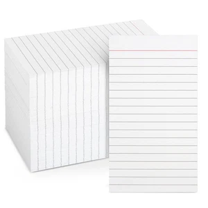 Portrait Style Vertically Ruled Index Cards, Checklist (3 x 5 In, 300 Pack) - Picture 1 of 10