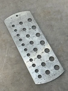 L.S. Starrett Jobbers Drill Gage # 198 Standard Letter Size Drill Gage USA - Picture 1 of 4