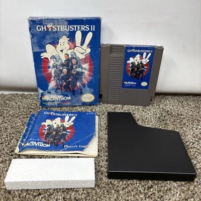 ROUGH!!!!!!! COMPLETE Ghostbusters II Nintendo Classic NES Game w/ Box & Manual - Image 1 of 4