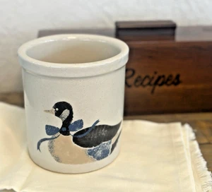 Vintage Robinson Ransbottom Pottery 1QT High Jar Vase or Utensil Hldr Farmhouse - Picture 1 of 8