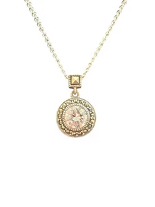 Vintage Judith Jack Sterling Silver, Marcasite & CZ Necklace 16" - Picture 1 of 9