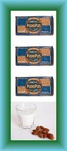 3 XL TRADER JOE'S BELGIUM POUND PLUS MILK CHOCOLATE WITH ALMOND BAR 1 LB EACH - Picture 1 of 1