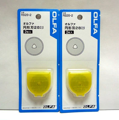 OLFA Genuine Replacement Normal Blade for 235B/ 28mm / RB28-2 / 2 packs 4 pieces - Image 1 of 2