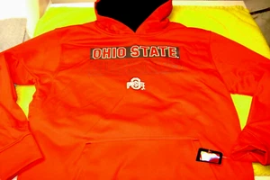 OHIO STATE BUCKEYES FOOTBALL HOODIE RED BOY or GIRL SIZE 18/20 XL NEW LOOK - Picture 1 of 3
