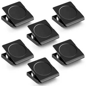 6 Pck Magnetic Clips Heavy Duty, Fridge Magnets Clips, Strong Magnets - Picture 1 of 6
