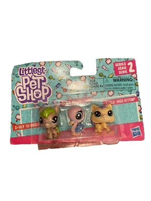 Littlest Pet Shop - Paquete de 3 - #125,126,127 - Serie 2 - Hasbro - Nuevo - Mini Foto 1 de 2