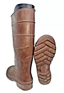Vintage THE NORTHERNER Rubber Mud Boots By Servus Brown Size 3 Made In USA Men - Picture 1 of 24