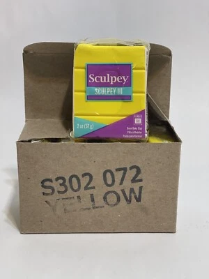 Polyform S302-072 Sculpey III полимерная глина 2 унц желтый (5Pk) - Изображение 1 из 2