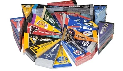 NCAA, NFL, MLB NHL Mini Pennant 9"x4" inch, felt - Image 1 of 4