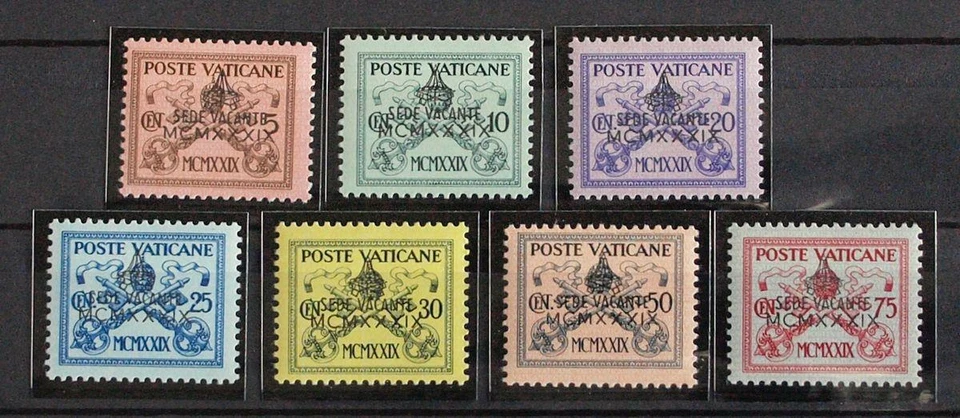 VATICAN 1939 Cpl XF OVP MNH/** Sede Vacante/Pope's Death Set LOOK, Vatikan,Italy - Image 1 of 1